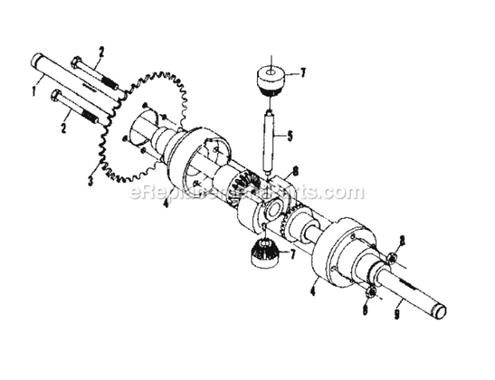 Page C Diagram and Parts List for 13196510  Craftsman Lawn Tractor