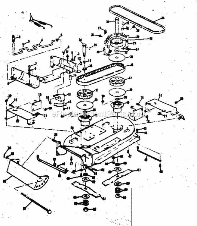 Page C Diagram and Parts List for 13196610  Craftsman Lawn Tractor