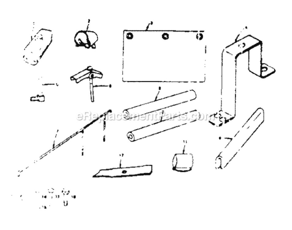 Page F Diagram and Parts List for 13196800  Craftsman Lawn Tractor