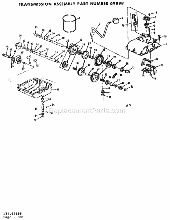 Page G Diagram and Parts List for 13196810  Craftsman Lawn Tractor
