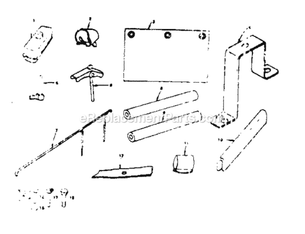Page F Diagram and Parts List for 13196820  Craftsman Lawn Tractor
