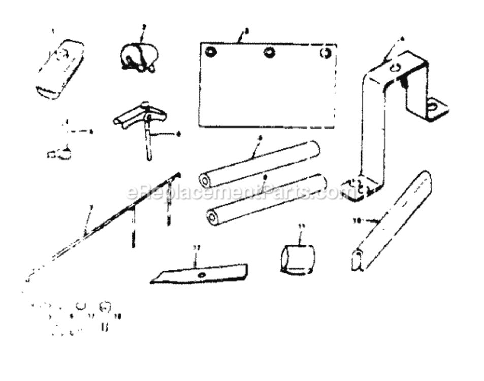 Page F Diagram and Parts List for 13196830  Craftsman Lawn Tractor