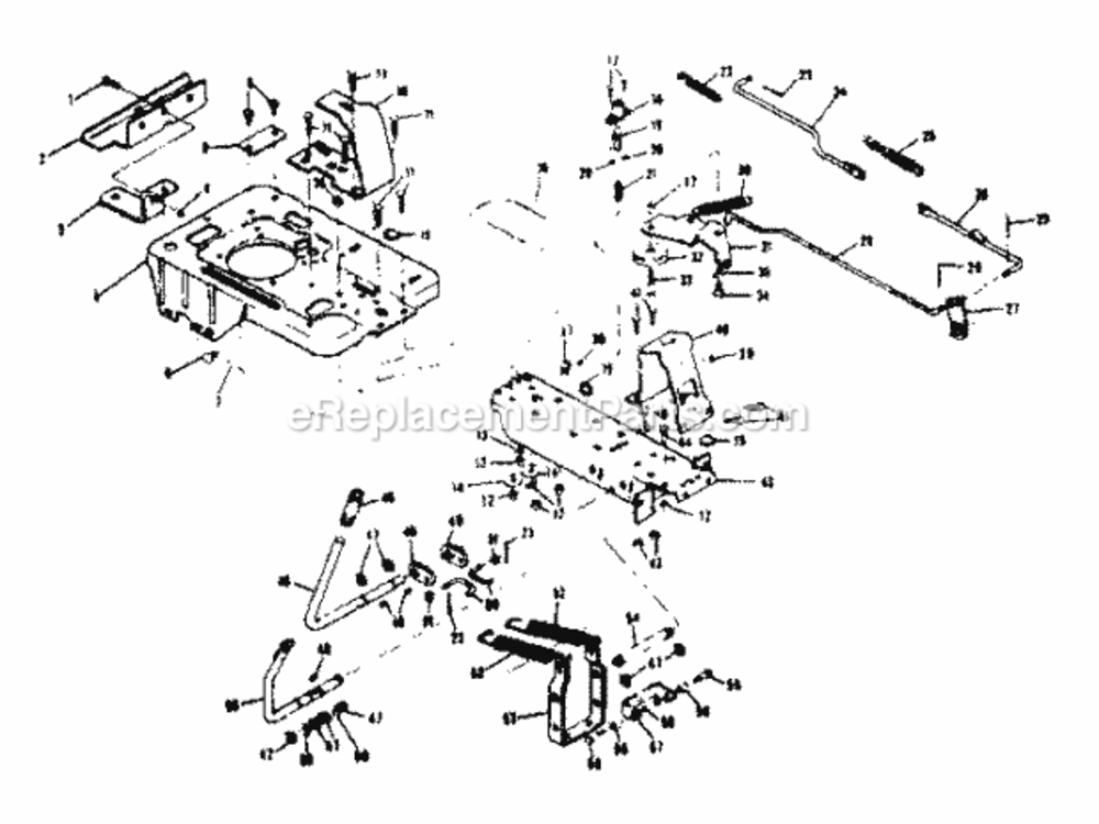 Page B Diagram and Parts List for 13196850  Craftsman Lawn Tractor