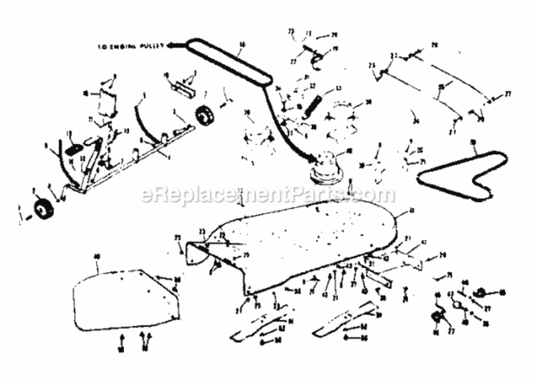 Page D Diagram and Parts List for 13196850  Craftsman Lawn Tractor