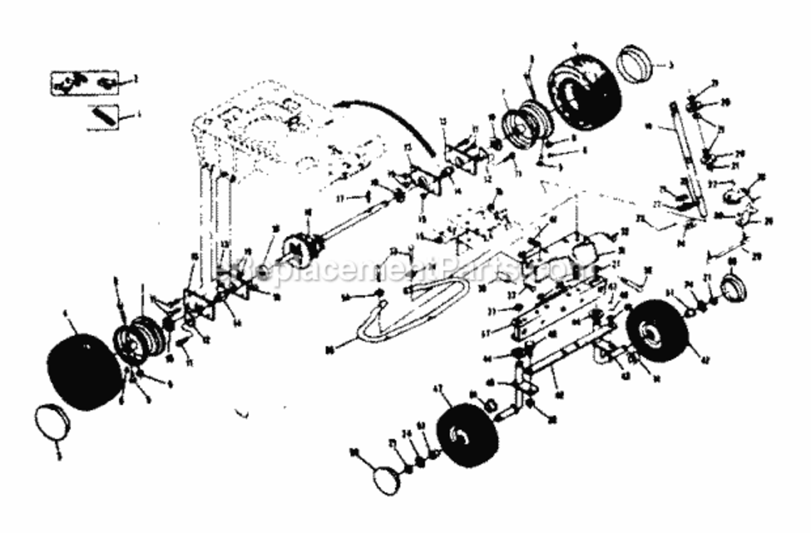 Page C Diagram and Parts List for 13196861  Craftsman Lawn Tractor