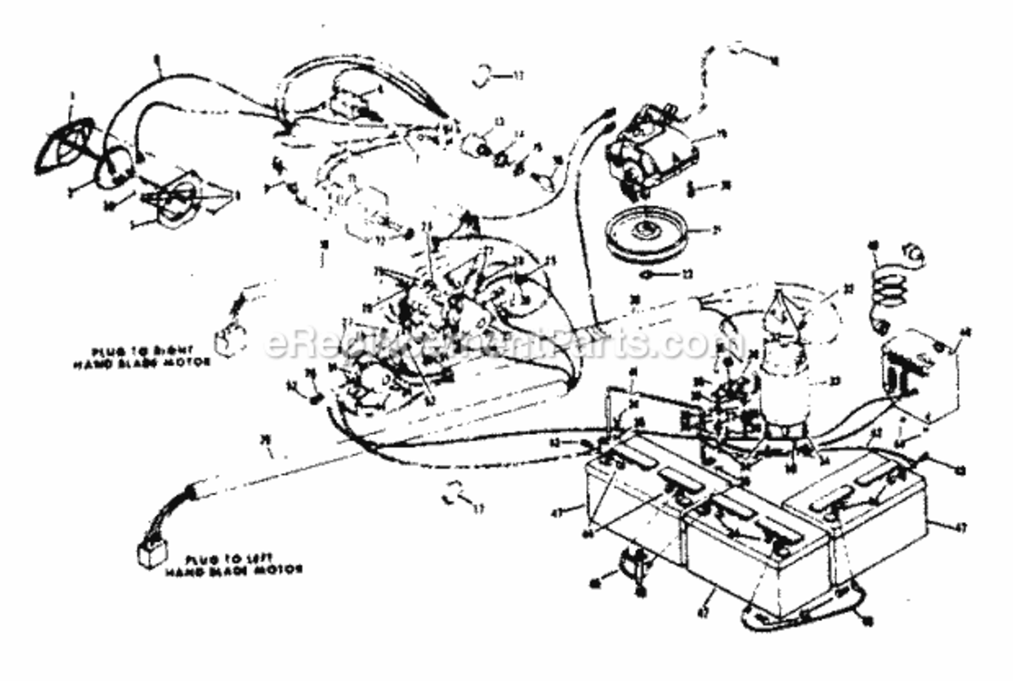 Page E Diagram and Parts List for 13196861  Craftsman Lawn Tractor