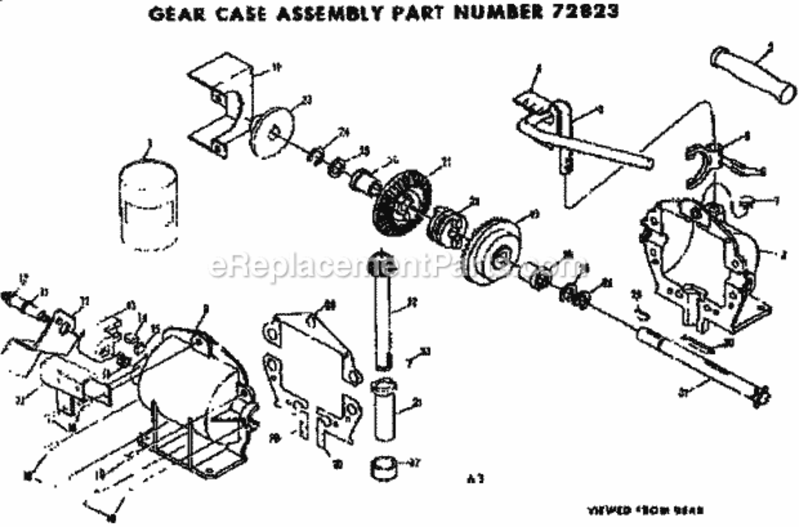 Page F Diagram and Parts List for 13196901  Craftsman Lawn Tractor
