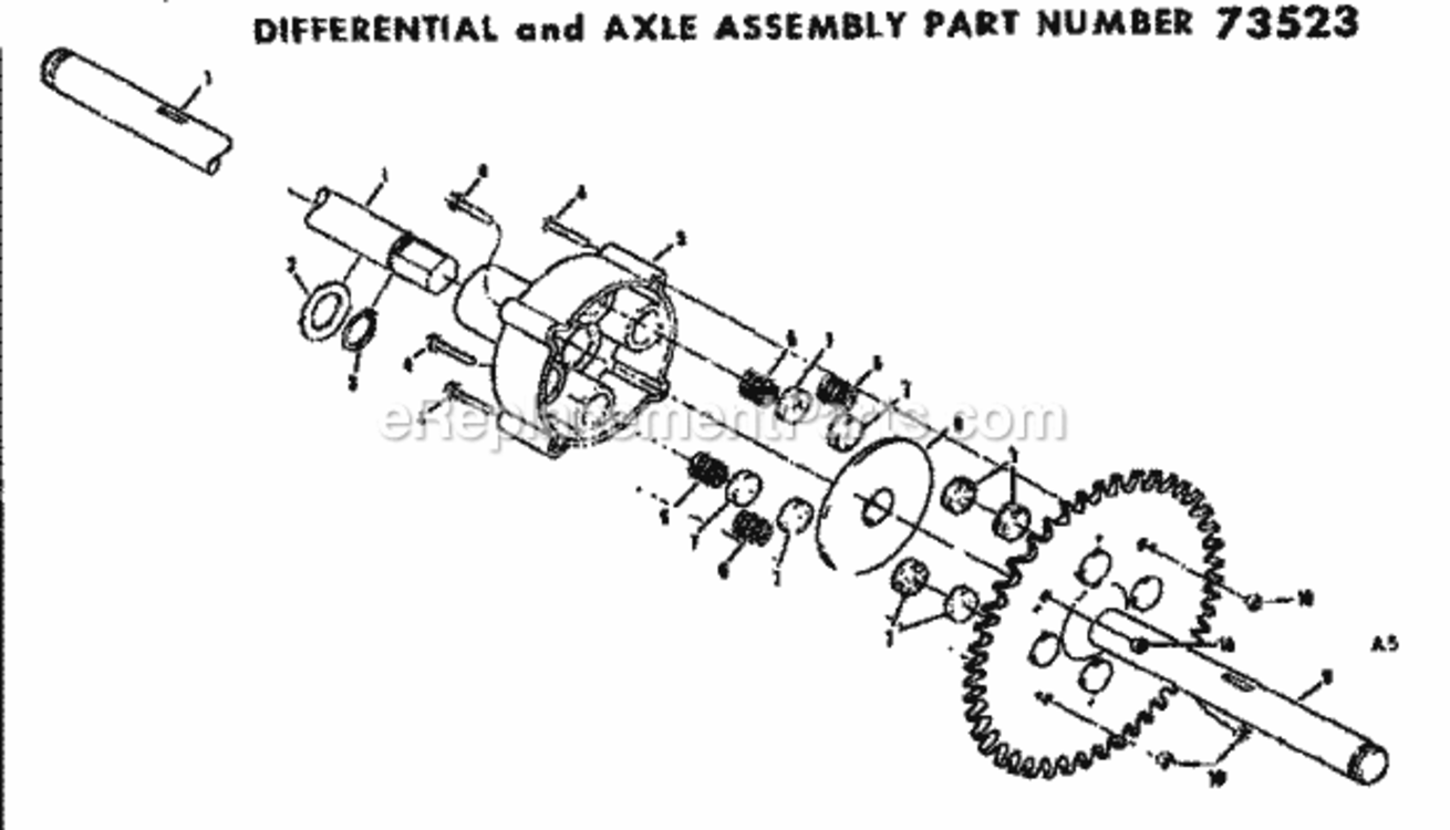 Page G Diagram and Parts List for 131969120  Craftsman Lawn Tractor