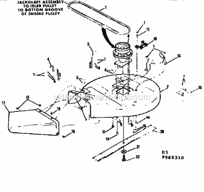 Page D Diagram and Parts List for 131969310  Craftsman Lawn Tractor