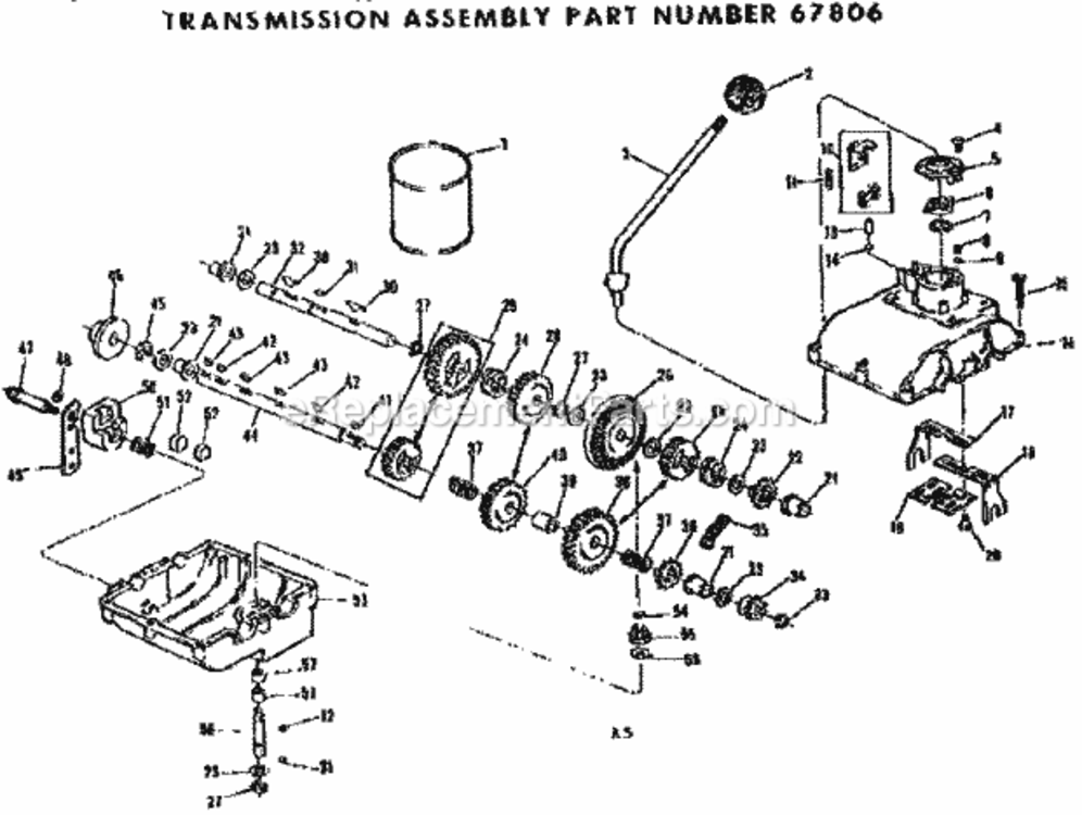 Page F Diagram and Parts List for 13196950  Craftsman Lawn Tractor