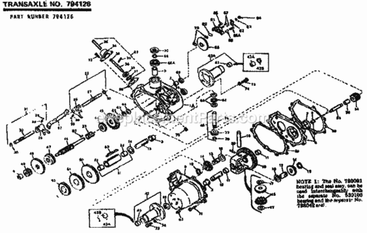 Page F Diagram and Parts List for 13196960  Craftsman Lawn Tractor