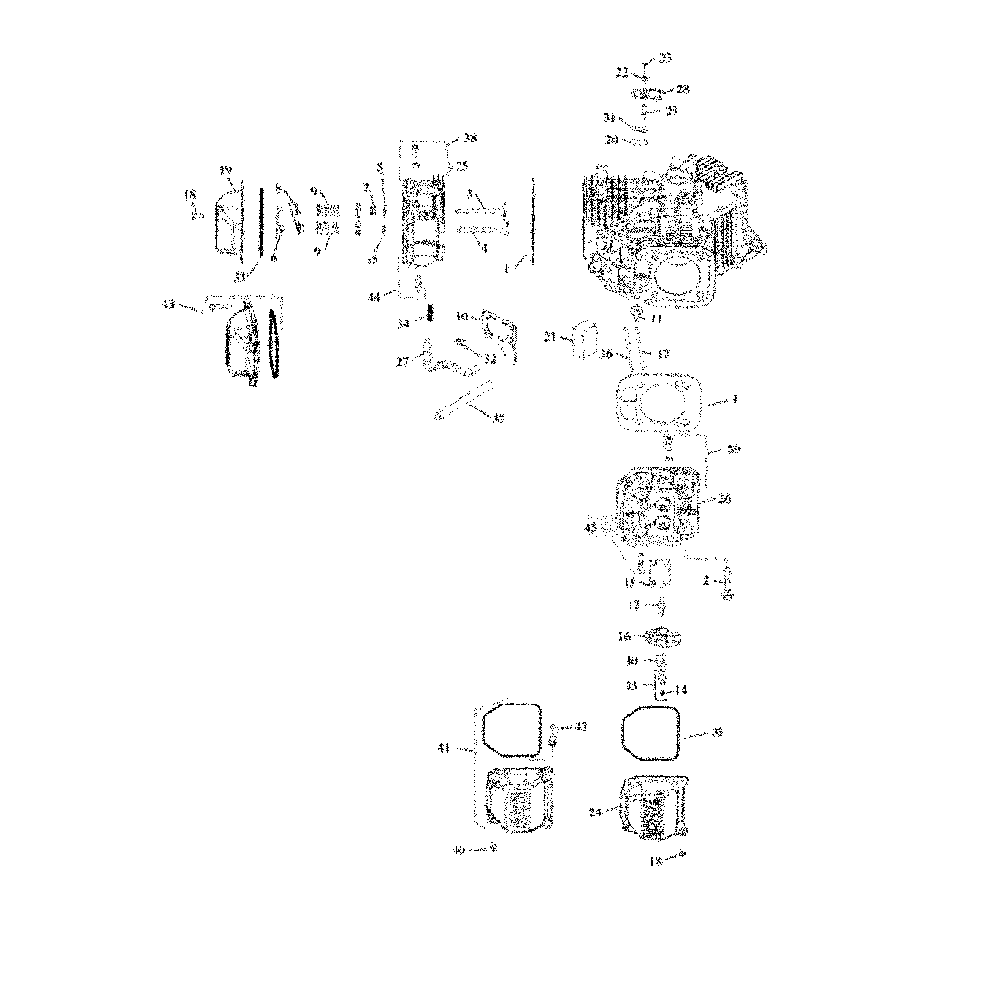 Cylinder head/breather Diagram and Parts List for CMXGRAM1130044  Craftsman Lawn Tractor