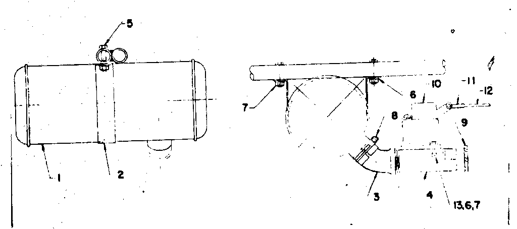 Muffler Assembly Diagram and Parts List for 58031836  Craftsman Engine