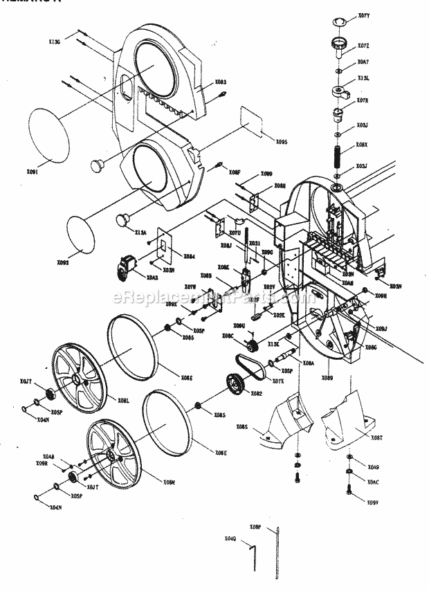 Base Diagram and Parts List for 137214130  Craftsman Circular Saw