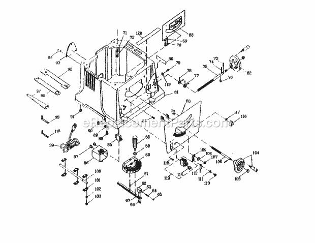 10" Saw Base Diagram and Parts List for 137218760  Craftsman Table Saw