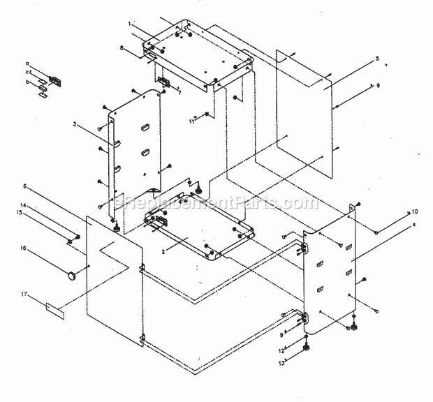 Leg Stand Diagram and Parts List for 137224240  Craftsman Circular Saw