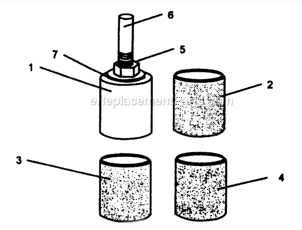Drum_Sander Diagram and Parts List for 137248030  Craftsman Drill Press