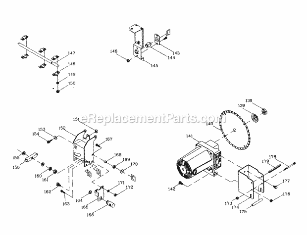 Page C Diagram and Parts List for 137271180  Craftsman Table Saw