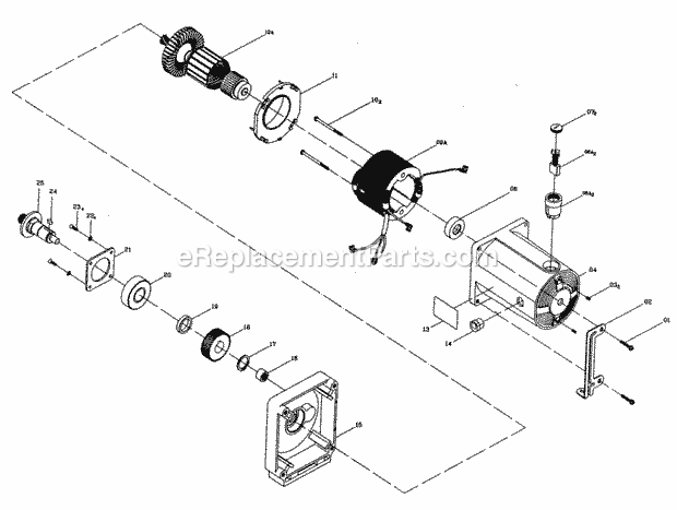 Page E Diagram and Parts List for 137271180  Craftsman Table Saw