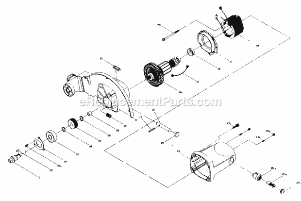 Page C Diagram and Parts List for 137285680  Craftsman Miter Saw