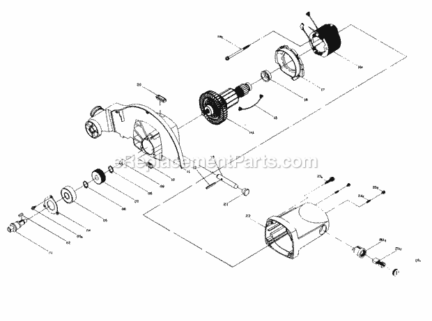 Page C Diagram and Parts List for 137285870  Craftsman Miter Saw