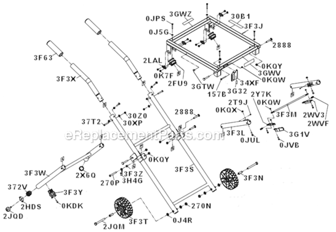 Page D Diagram and Parts List for 137415030  Craftsman Table Saw