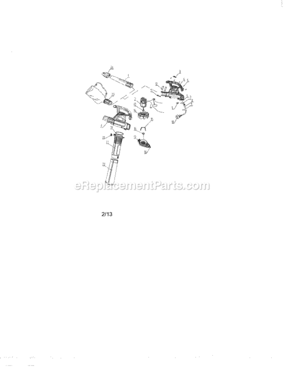Page A Diagram and Parts List for 13874899  Craftsman Leaf Blower / Vacuum