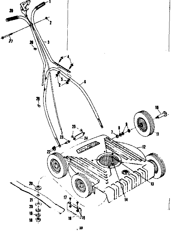Replacement Parts Diagram and Parts List for 13191090  Craftsman Lawn Mower