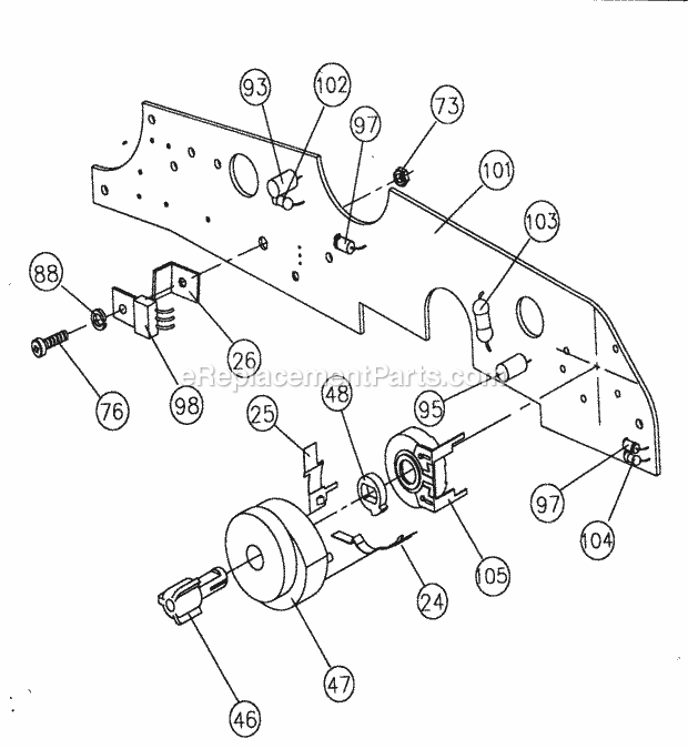 Pcb Board Diagram and Parts List for 149239420  Craftsman Reciprocating Saw