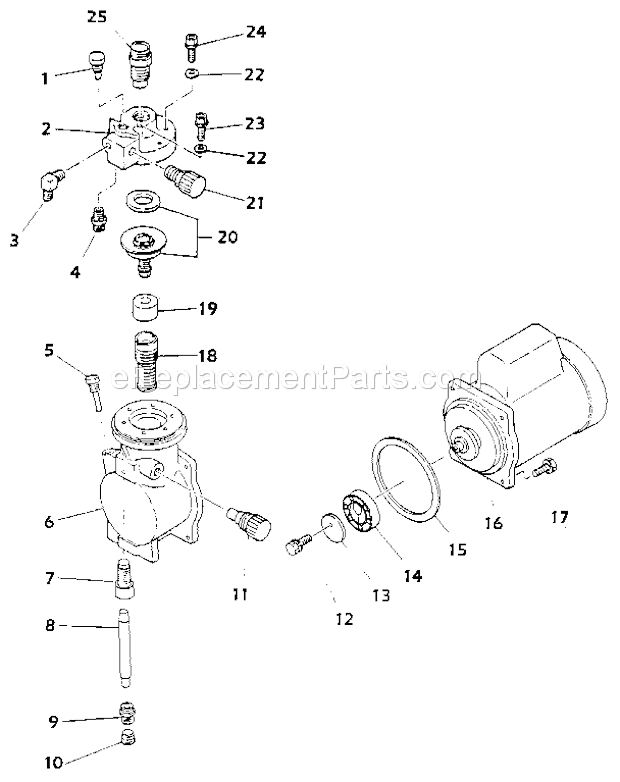 Page A Diagram and Parts List for 15586  Craftsman Paint Sprayer