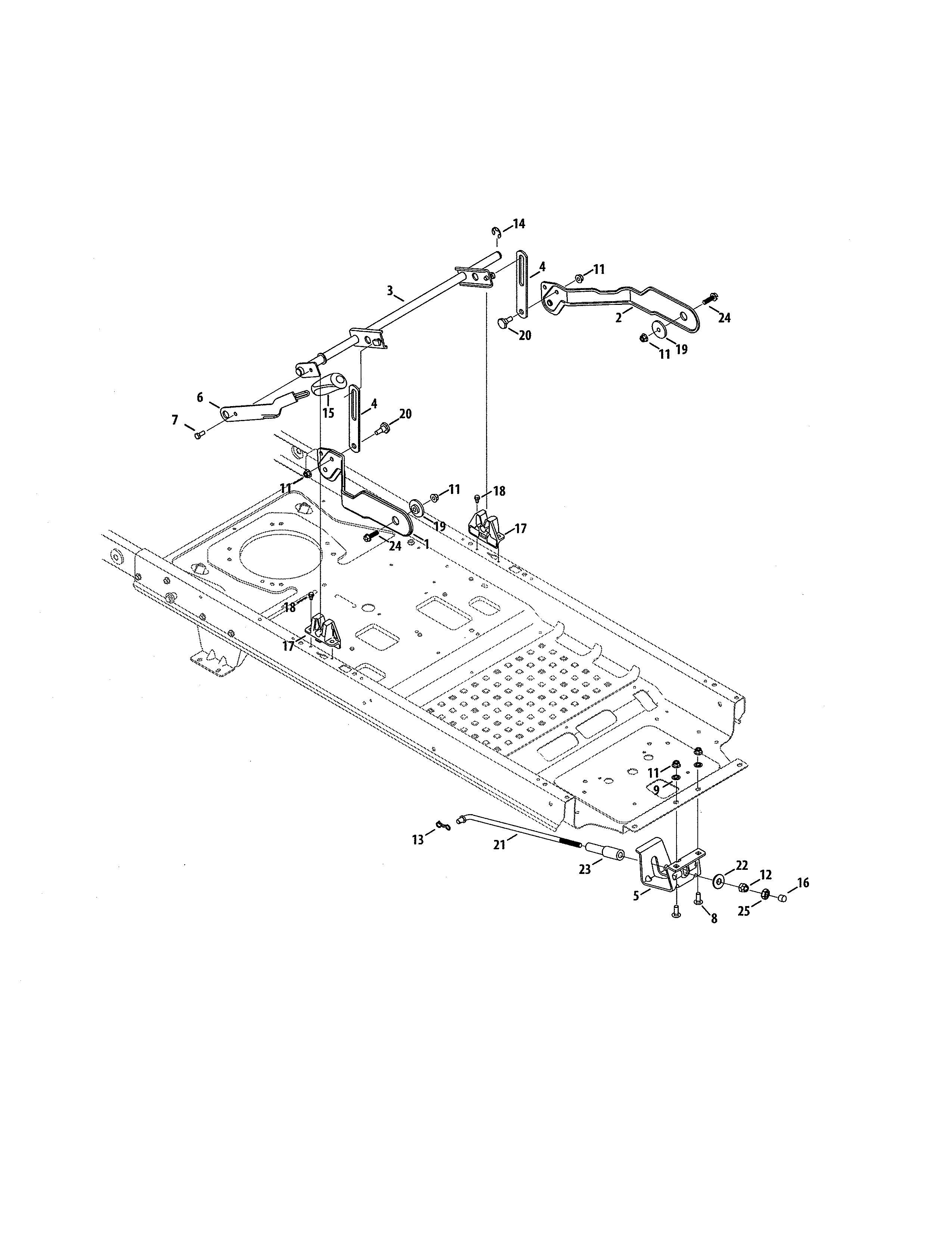 Lift Diagram and Parts List for 247204121  Craftsman Engine