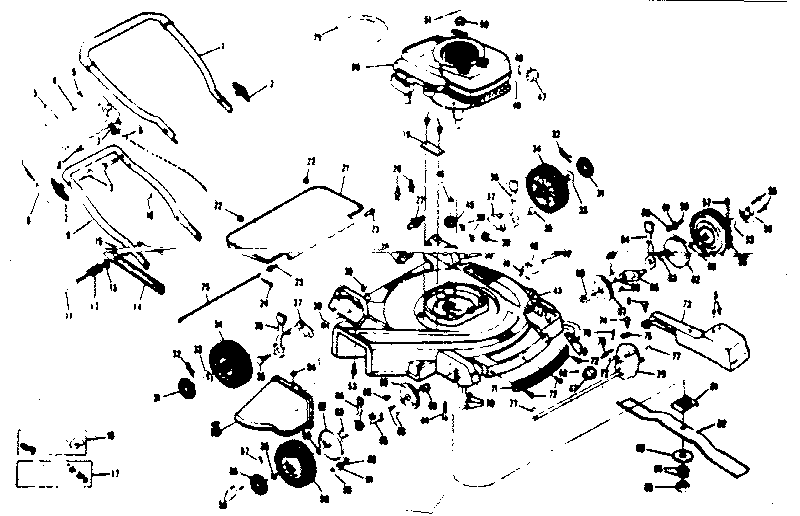 Unit Parts Diagram and Parts List for 13197877  Craftsman Lawn Mower
