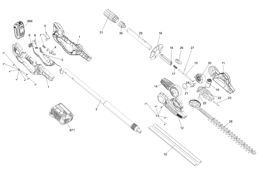 Diagram Diagram and Parts List for CMCPHT818D1 Type 1 Craftsman Lawn Mower