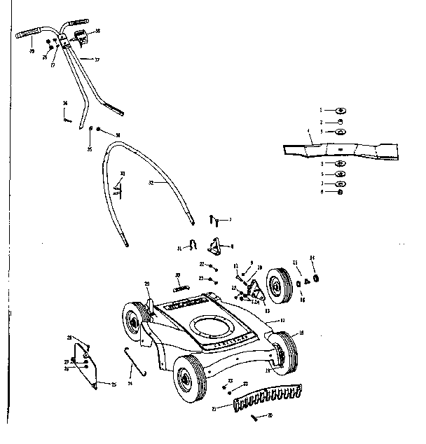 Replacement Parts Diagram and Parts List for 13188270  Craftsman Lawn Mower
