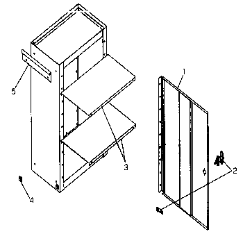 Cabinet Parts Diagram and Parts List for 706619180  Craftsman Tool Stand & Cart