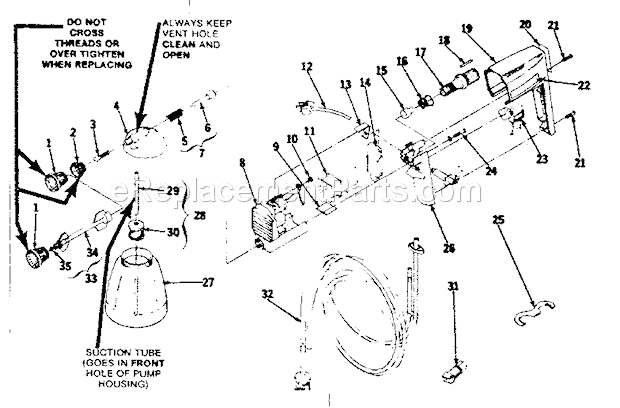 Page A Diagram and Parts List for 165155283  Craftsman Paint Sprayer
