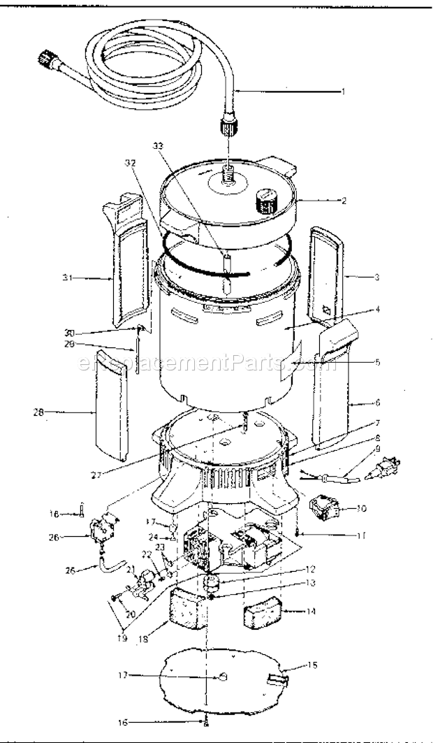 Page B Diagram and Parts List for 165155403  Craftsman Paint Sprayer