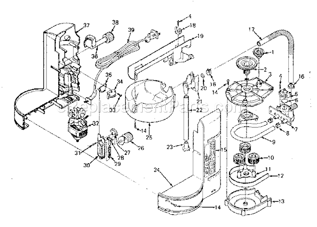 Page A Diagram and Parts List for 16515541  Craftsman Paint Sprayer