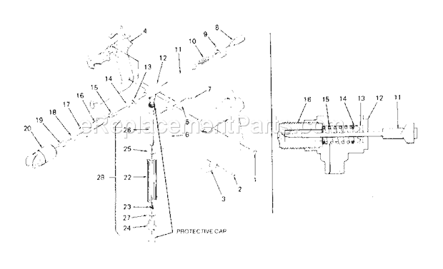 Page A Diagram and Parts List for 165155572  Craftsman Paint Sprayer