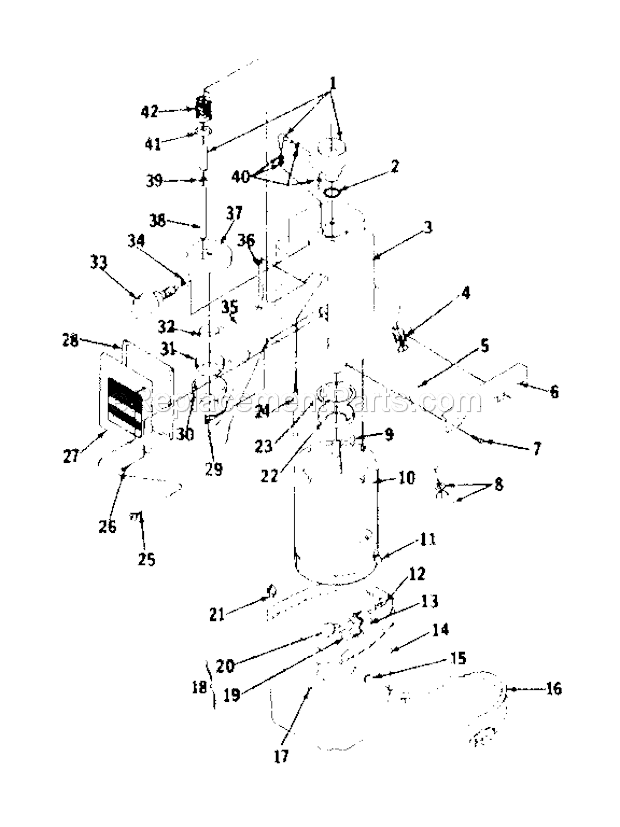 Page C Diagram and Parts List for 165155573  Craftsman Paint Sprayer