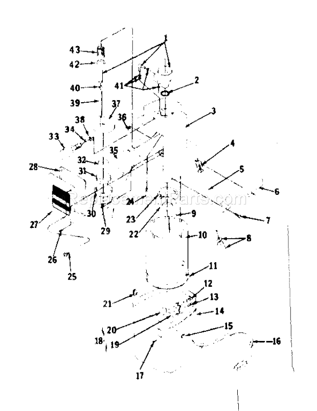 Page C Diagram and Parts List for 165155574  Craftsman Paint Sprayer