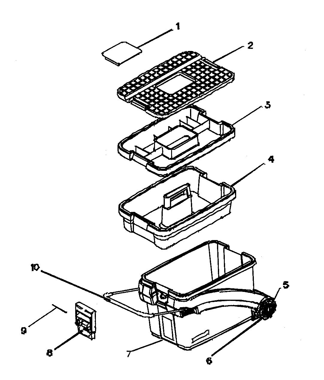 Sst/caddy Diagram and Parts List for 706590330  Craftsman Tool Stand & Cart