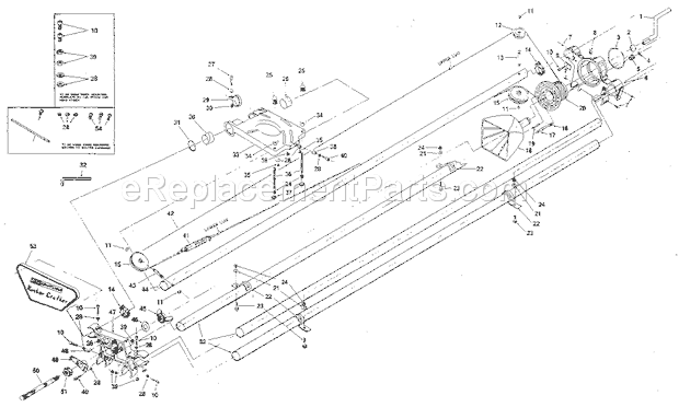 Unit Parts Diagram and Parts List for 17125250  Craftsman Router