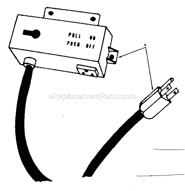 Switch Box Assembly Diagram and Parts List for 17125965  Craftsman Table Saw
