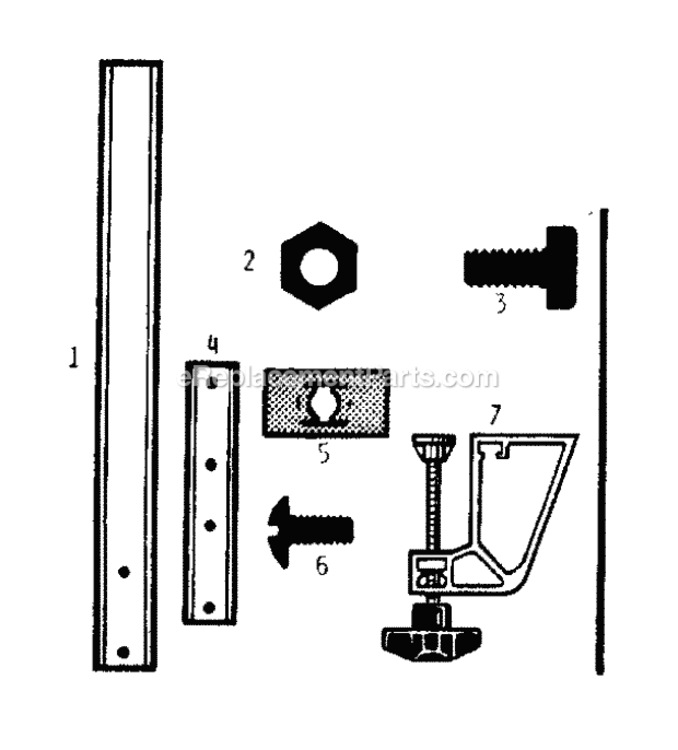 Unit Parts Diagram and Parts List for 17153CUTTERSEDGE  Craftsman Circular Saw
