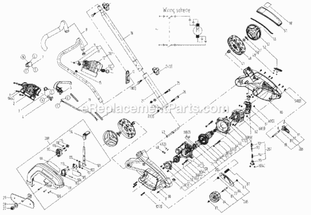 Page A Diagram and Parts List for 172796570  Craftsman Edger