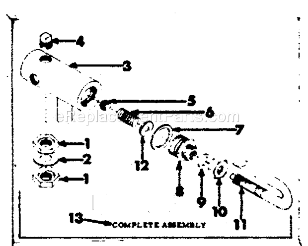 Page D Diagram and Parts List for 174450050  Craftsman Paint Sprayer