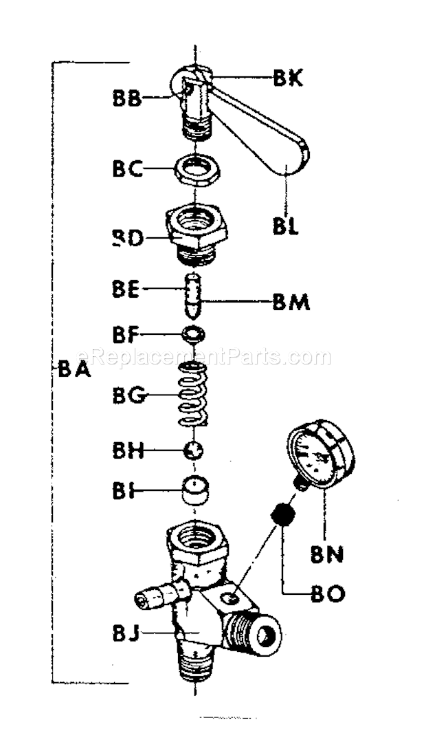 Page C Diagram and Parts List for 17445035  Craftsman Paint Sprayer