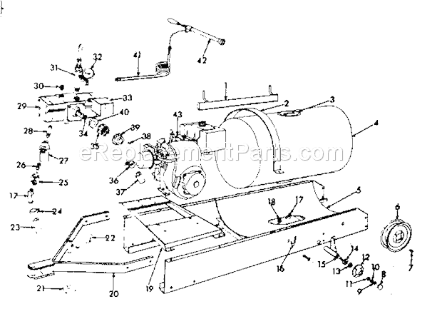 Page A Diagram and Parts List for 17445037  Craftsman Paint Sprayer