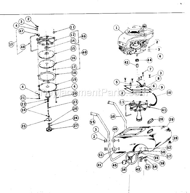 Page A Diagram and Parts List for 174450710  Craftsman Paint Sprayer